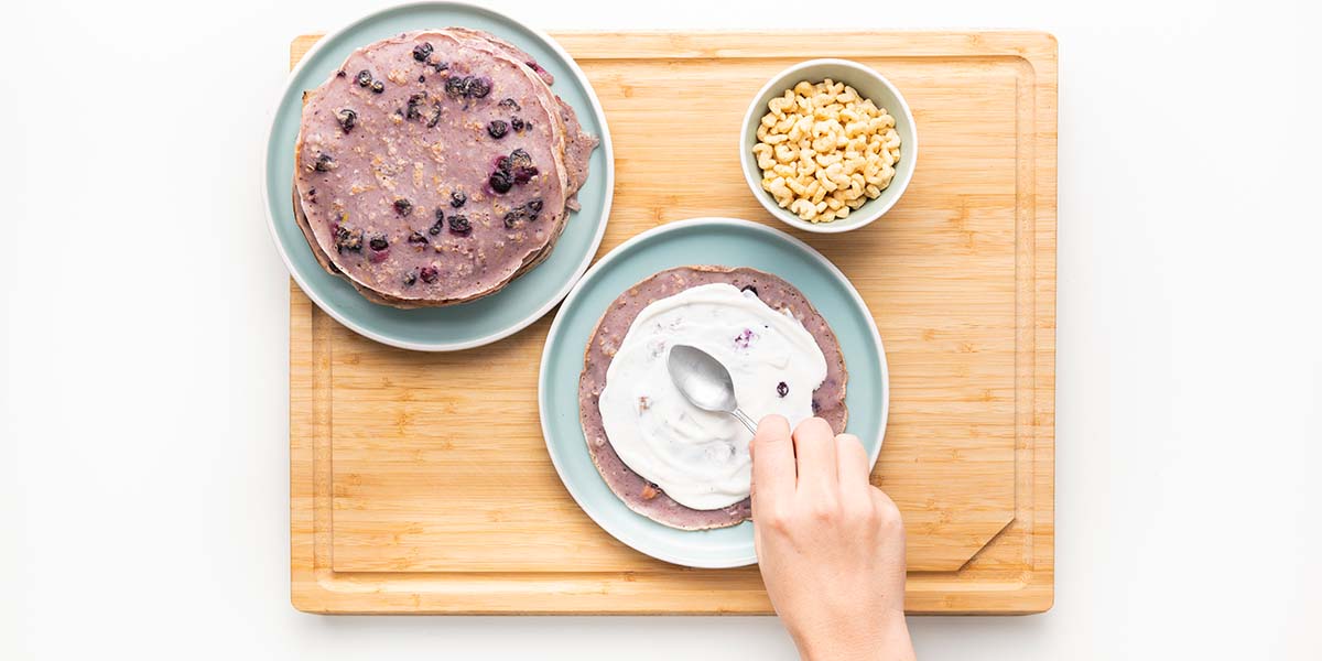 Freche Freunde Blaubeerpfannkuchen Step 5