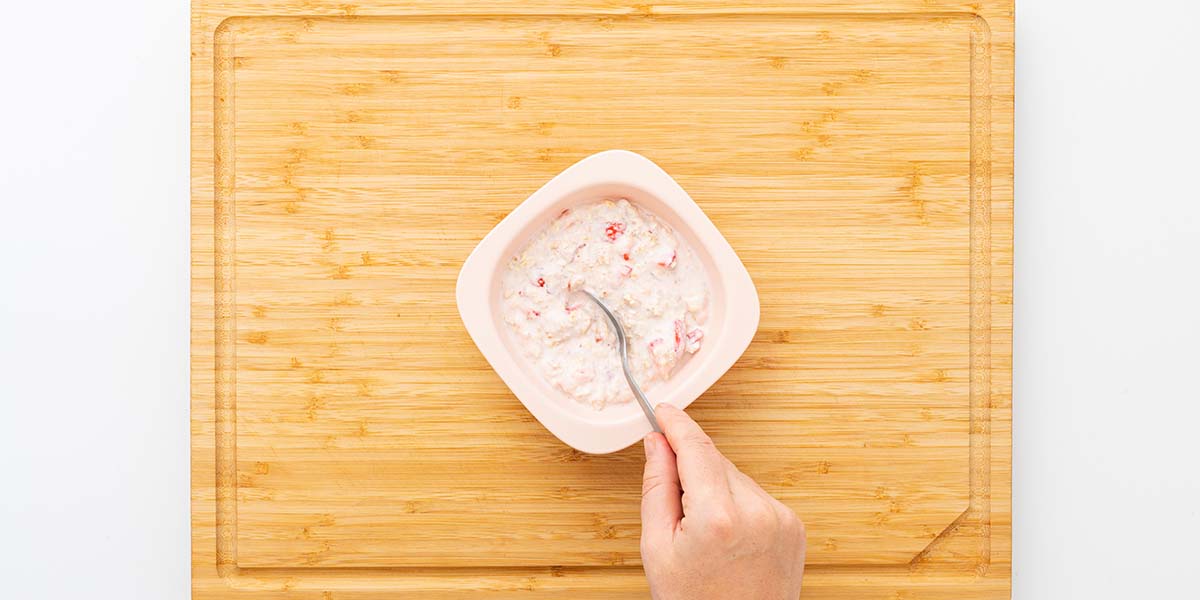 Freche Freunde Erdbeer Porridge Step 3