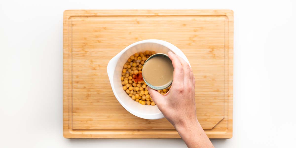 Freche Freunde Hummus Aufstrich Step 1