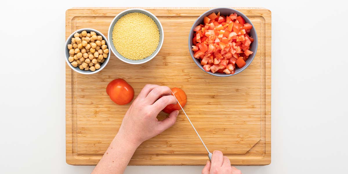 Freche Freunde Kichererbsen Salat Step 1