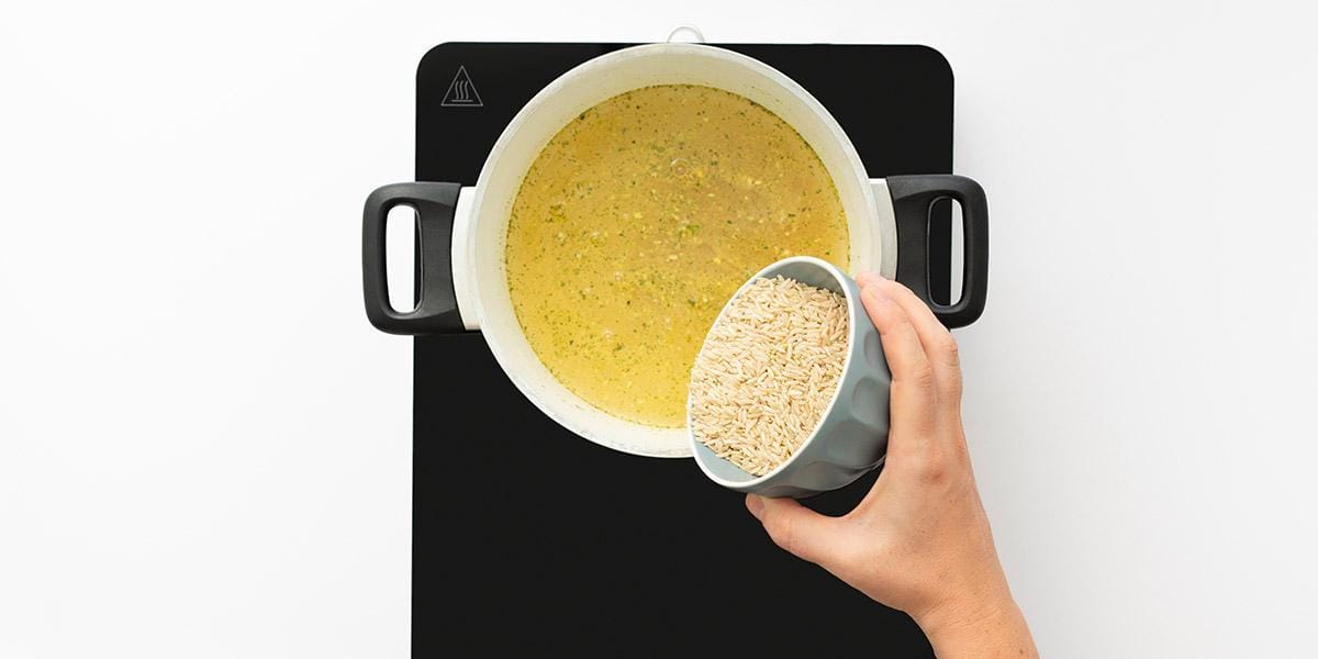 Freche Freunde Zucchinireis Step 1