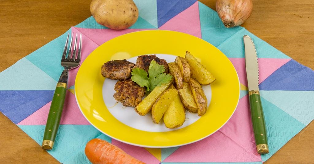 Karls Frikadellen mit Kartoffeln