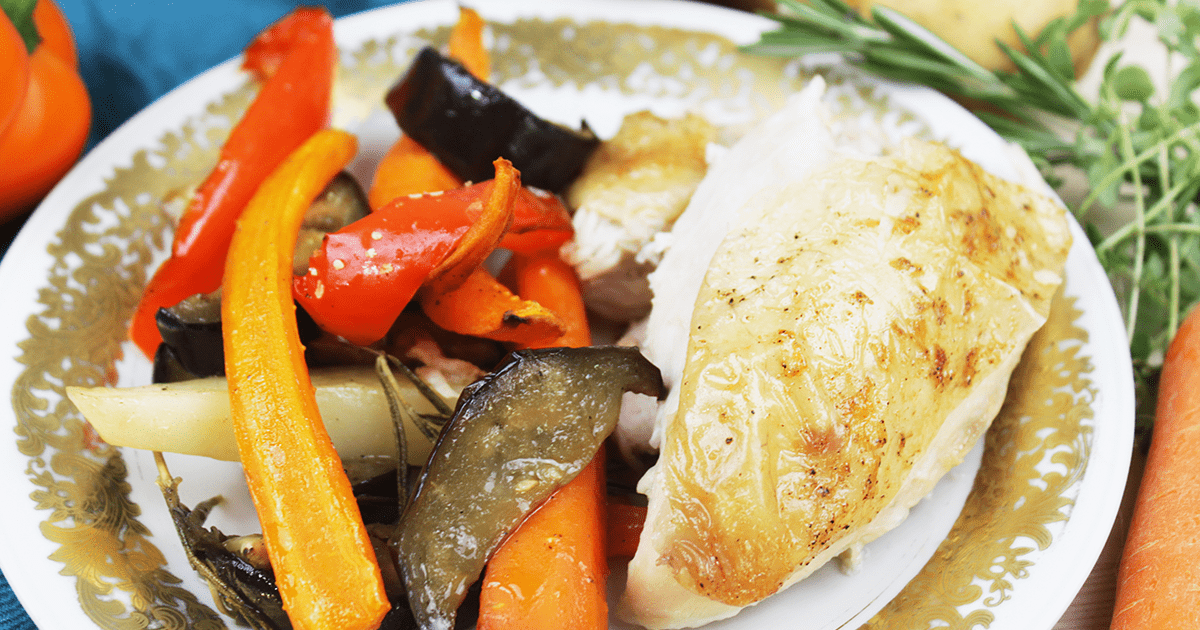 Karls gebratenes Hähnchen mit Gemüse