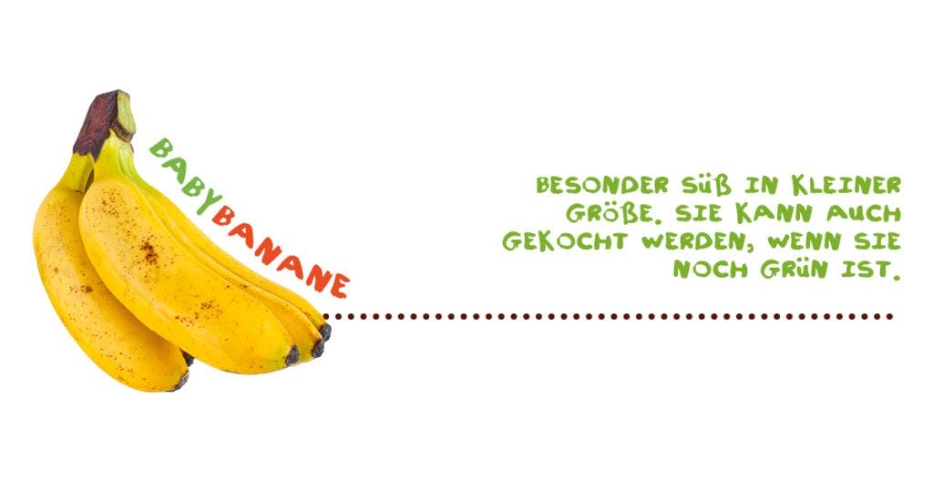Alles über Bananen - Babybanane