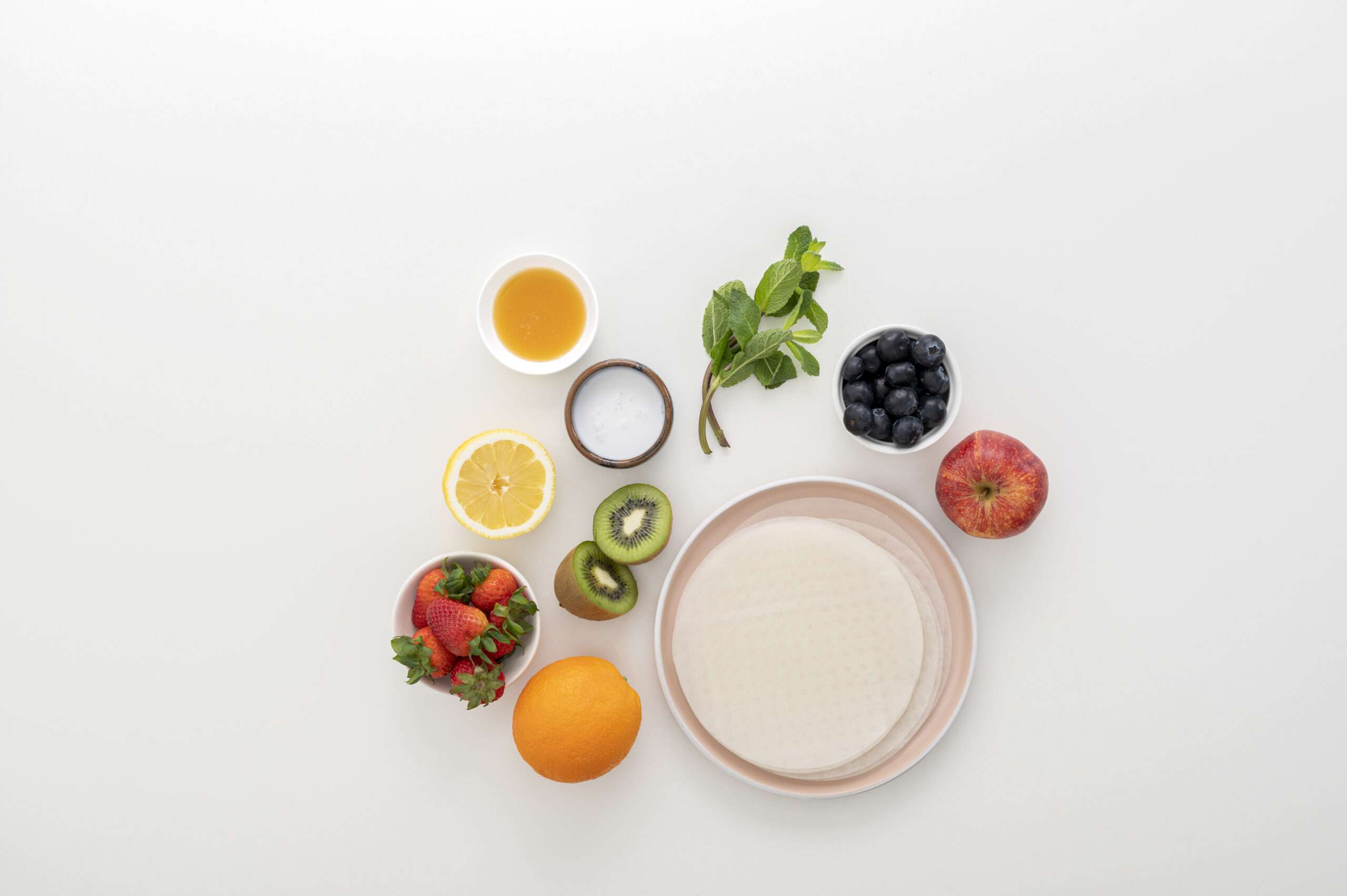 Süße-Sommerrollen-Rezept-Zutaten