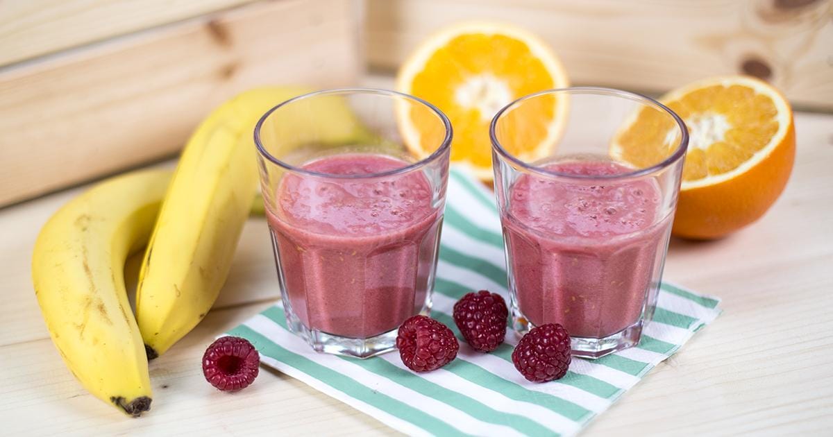 Hansis Himbeer Bananen Smoothie