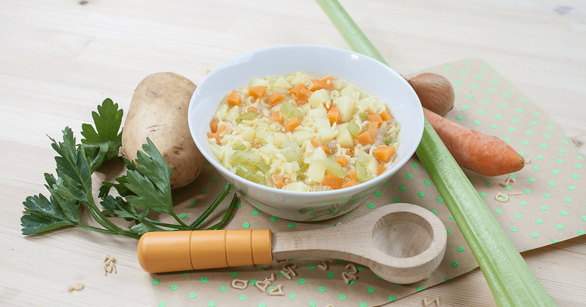 Karls Gemüsesuppe mit Nudeln