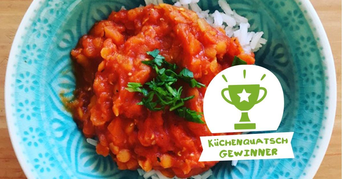 Küchenquatschgewinner-Gemüsebolognese