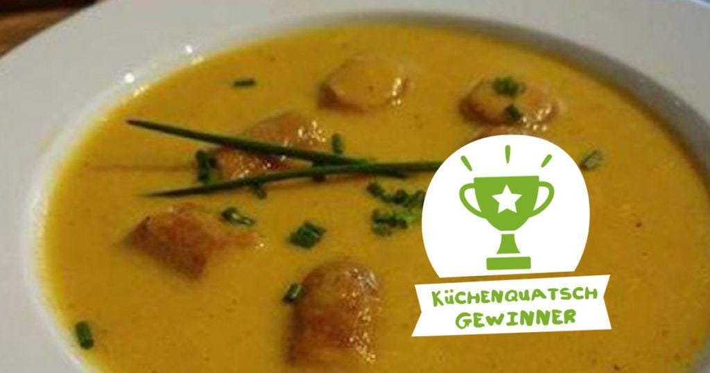 Küchenquatschgewinner-Möhrencremesuppe