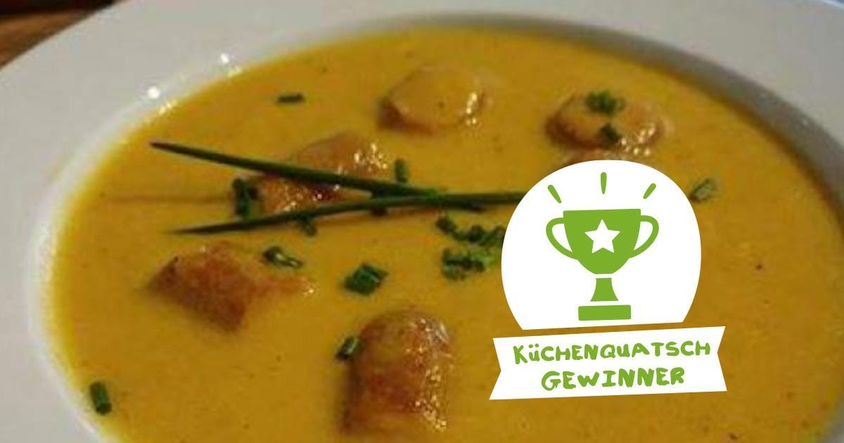 Küchenquatschgewinner-Möhrencremesuppe