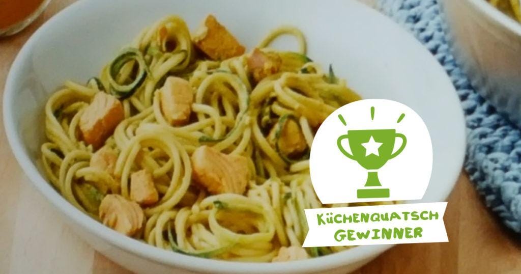 Küchenquatschgewinner-Zucchininudeln