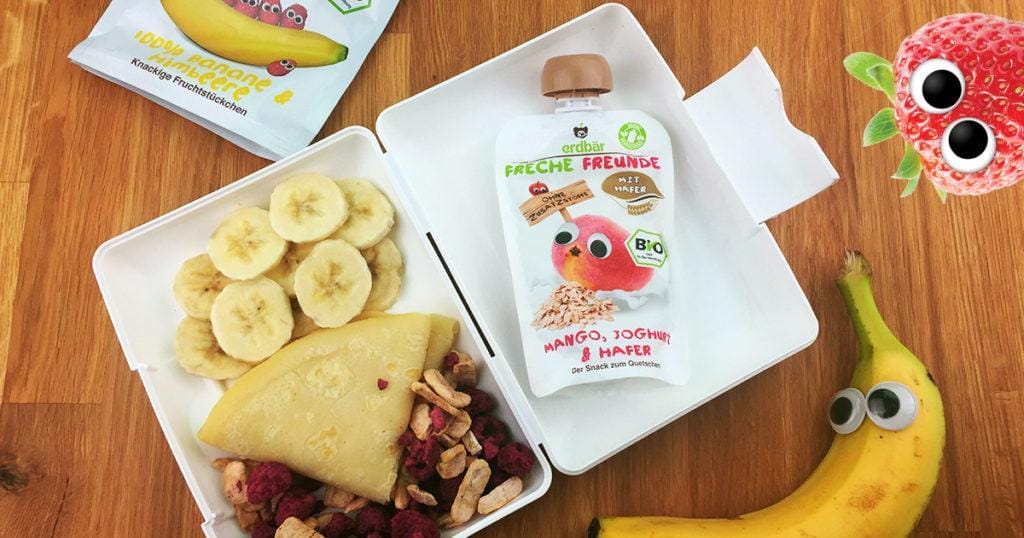 Lunchbox-Rezepte-Bananeneis in der Waffel