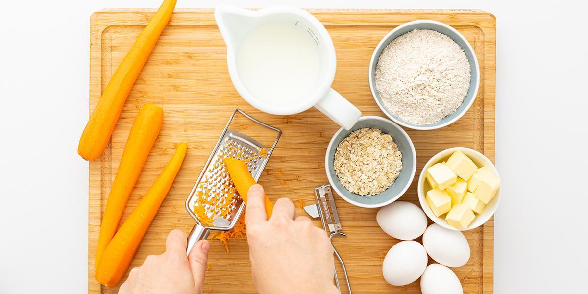 Freche Freunde Karotten Waffeln Step 1