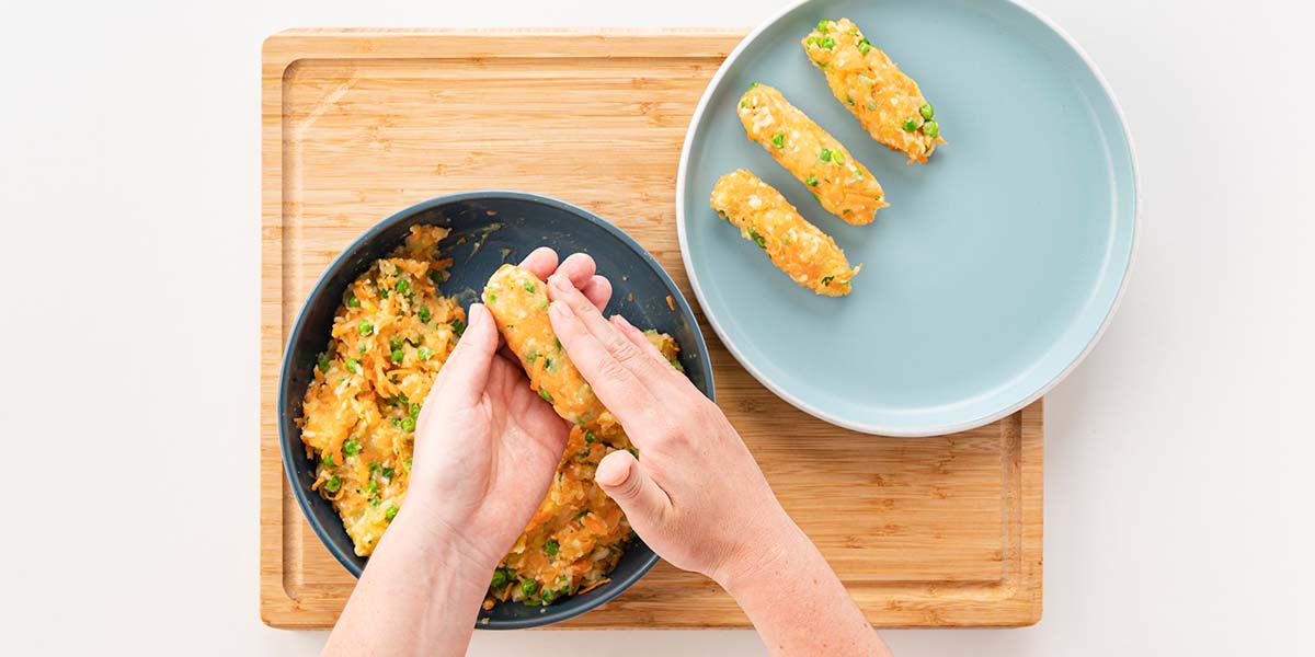 Freche Freunde Gemüsestäbchen formen