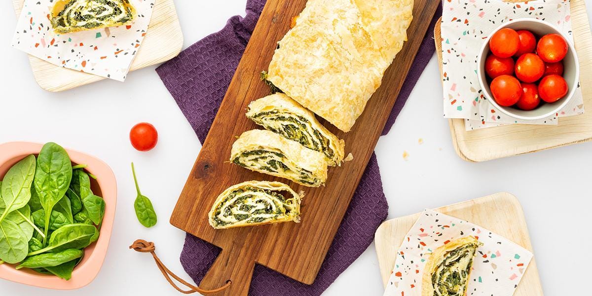 Freche Freunde Blätterteigrolle Spinat