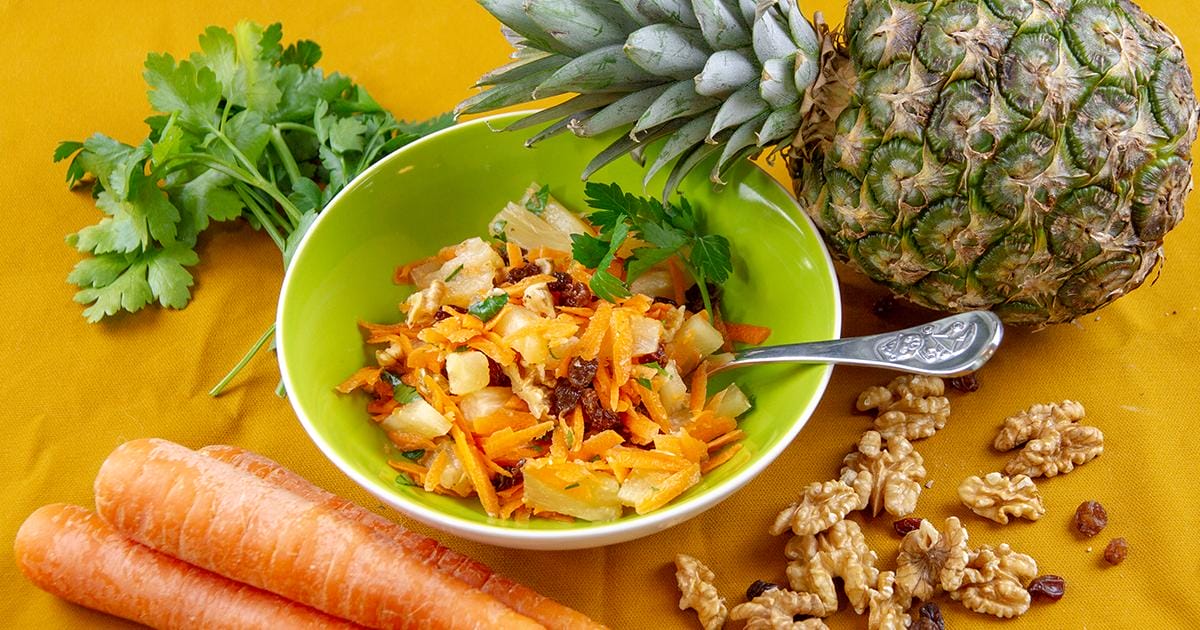 Anikas Ananas Salat mit Karotten