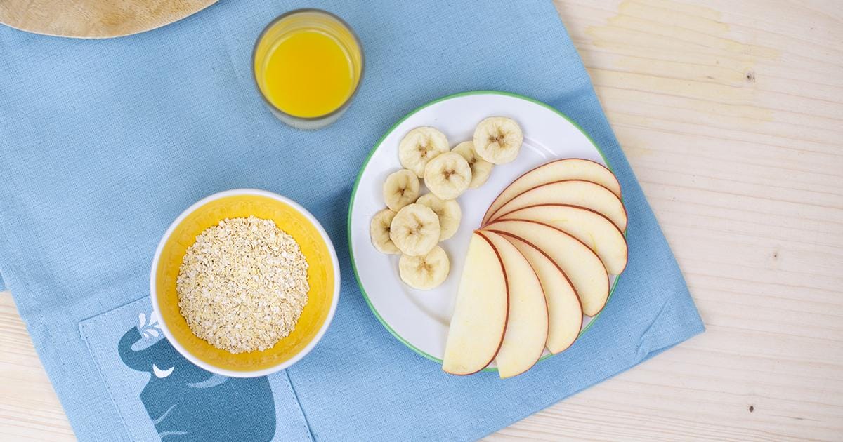 Alfreds Apfel Bananen Brei Vorbereitung