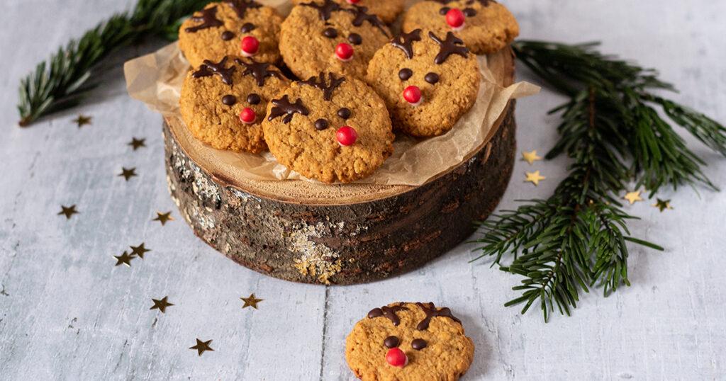 Freche Rentier-Plätzchen