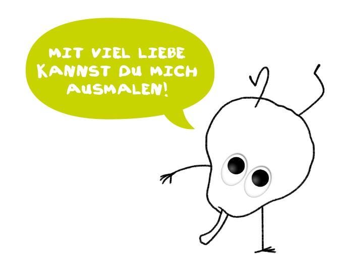 Bettie Birne Ausmalvorlage