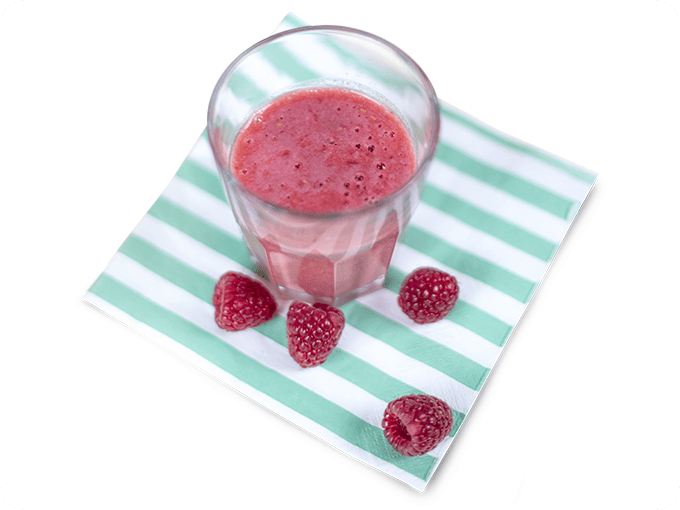 Hansis Himbeer Bananen Smoothie