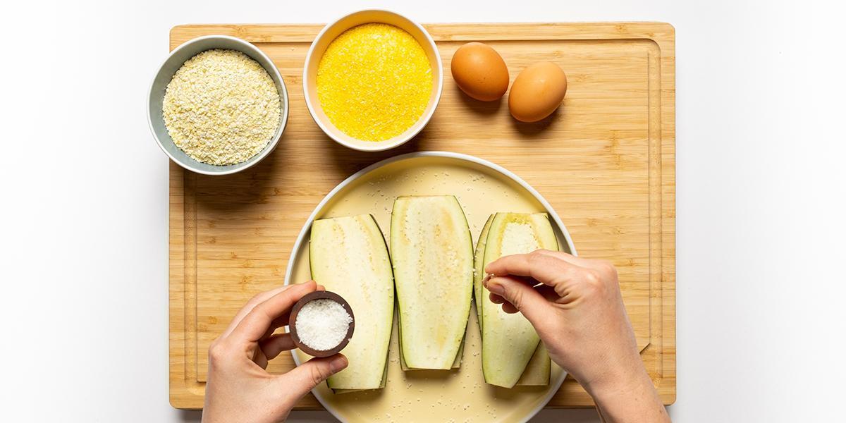 Freche Freune Auberginen Schnitzel