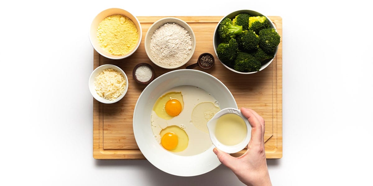 Freche Freunde Brokkoli Muffins Step 1