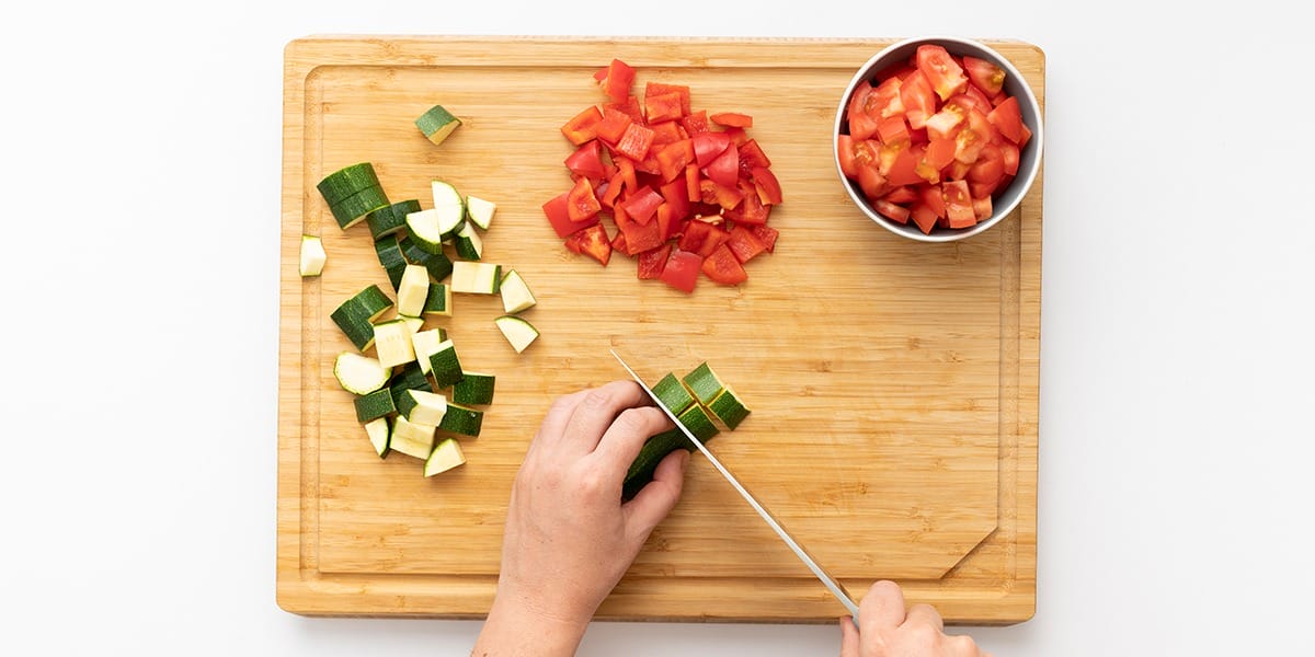 Freche Freunde Auberginen Ratatouille Step 1