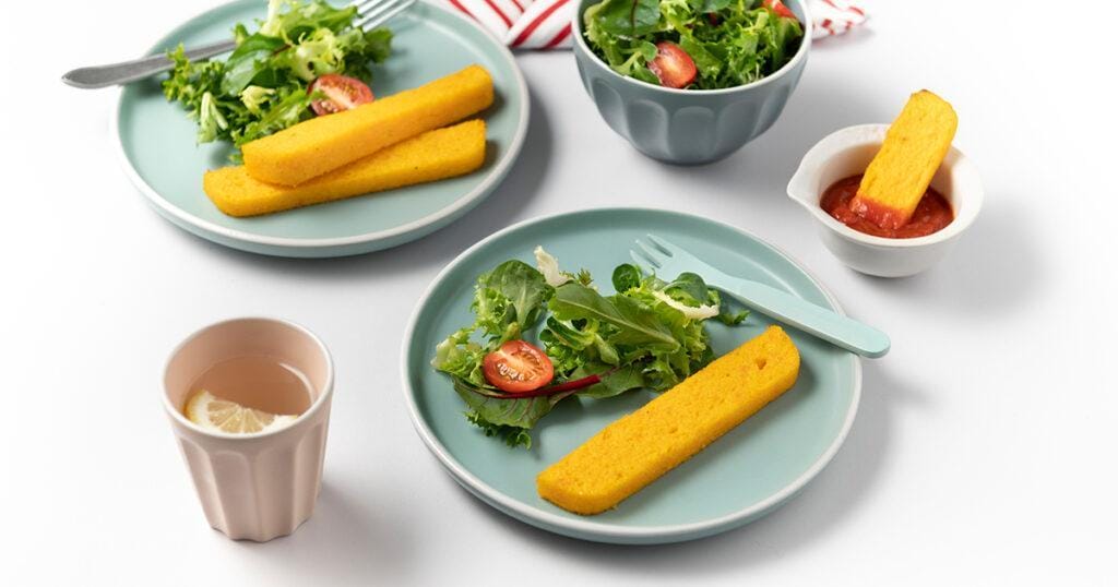 Freche Freunde Süßkartoffel Polenta Sticks