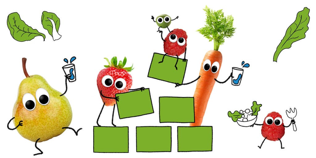 Freche Freunde Ernährungspyramide