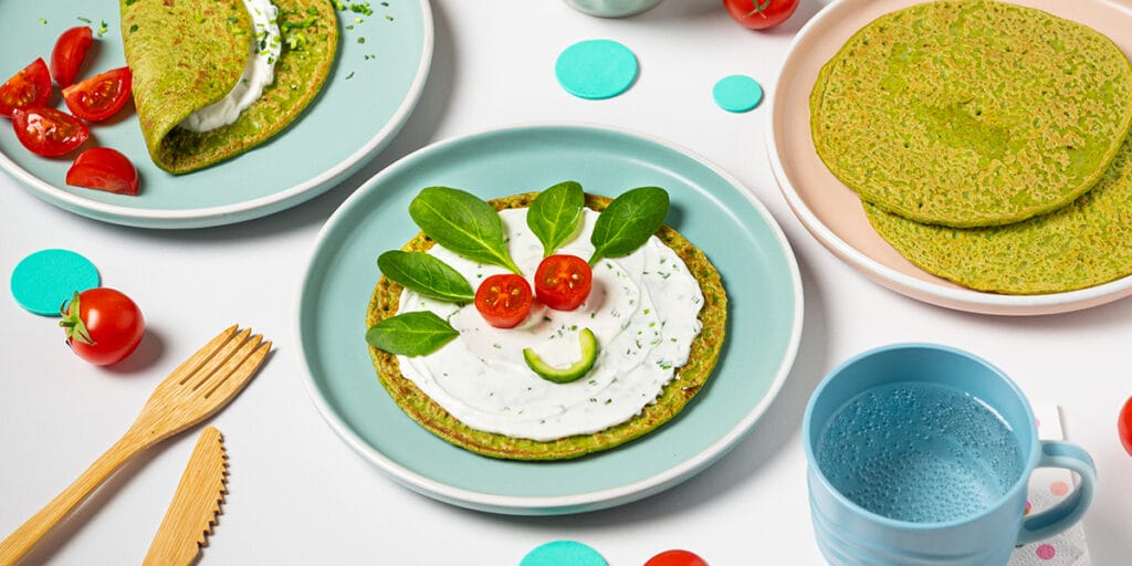 Freche Freunde Spinat Pfannkuchen