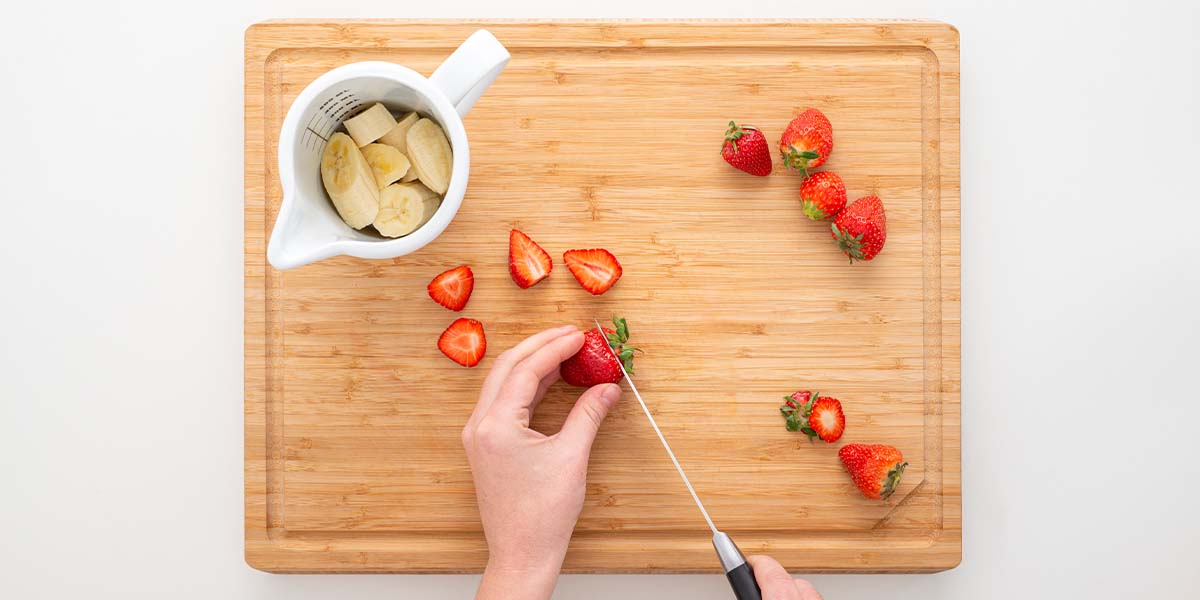 Freche Freunde Erdbeer Smoothie - Step 1