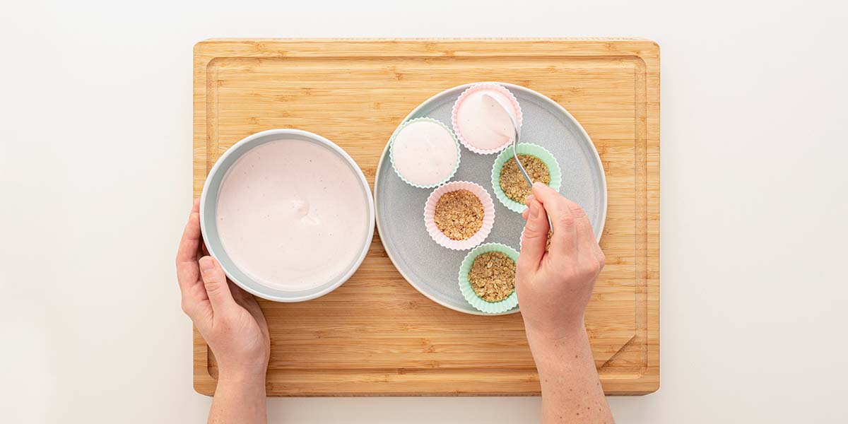 Freche Freunde Frozen Joghurt Törtchen Step 6