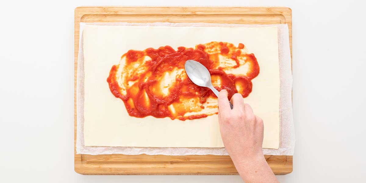 Freche Freunde Pizzaschnecken – Step 2