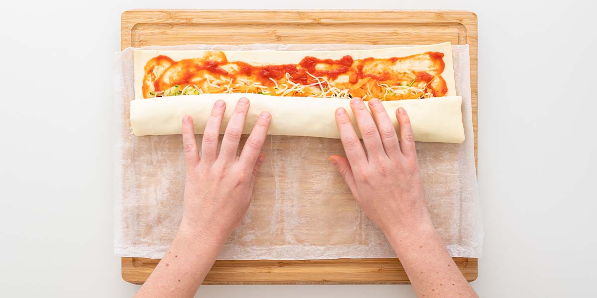 Freche Freunde Pizzaschnecken – Step 4