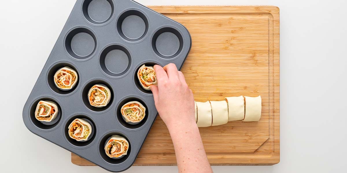 Freche Freunde Pizzaschnecken – Step 5