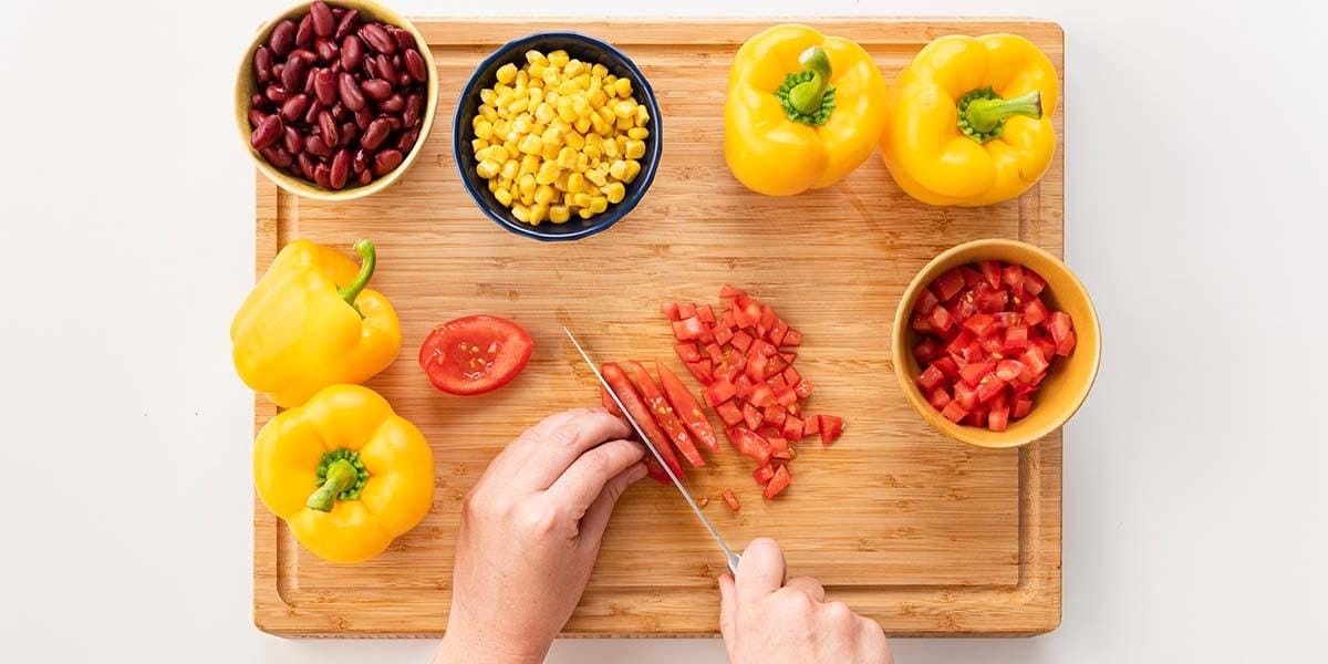 Freche Freunde Reissalat Step 1