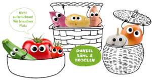 Freche Freunde Aufbewahrung Gemüse